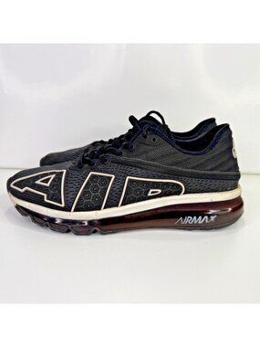 Nike Air Max Flair Shoes Mens 7 Black White Running Sneakers Athletic 942236-001